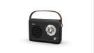 Silva Schneider 1966BT Radio portable analogique FM avec Bluetooth, USB et AUX - 30W - Noir