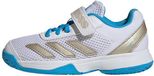 Adidas Performance Courtflash Tennisschoenen Met Klittenband Kids - Kinderen - Wit