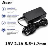 EISENZ Acer Laptop Adapter 19V 2.1A – Plug 5.5x1.7mm – Snelladen – Hoge Compatibiliteit - EZ1132