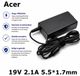 EISENZ Acer Laptop Adapter 19V 2.1A – Plug 5.5x1.7mm – Snelladen – Hoge Compatibiliteit - EZ1132