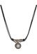 s.Oliver Ketting met hanger roestvrij staal heren halssieraad, leer, zilver, kruis, wordt geleverd in sieraden geschenkdoos