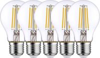 LightMe LM85936 Lampe LED Label Énergétique E (A - G) E27 7 W = 60 W Blanc Chaud (Ø x h) 60 mm x 108 mm 5 pièce(s)