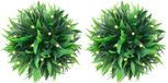 vidaXL Kunstbuxusballen met LED-verlichting - 2 st - 20 cm - groen