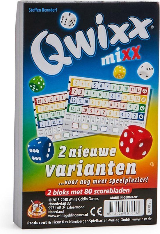 White Goblin Games Qwixx: Mixx - Bordspeluitbreiding - 8+ jaar