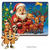 Wooden City Houten Kerstpuzzel "Sinterklaas" - 40 stukjes
