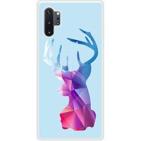 Samsung Bedrukt siliconen hoesje compatibel met Galaxy Note 10 Plus Cerf Hipster Bleu