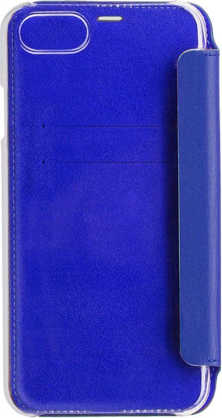 BeetleCase Book Case Leer Folio Transparante Achterkant Marineblauw Geschikt voor Apple iPhone 6 / 7 / 8 / SE (2022)