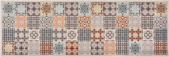 vidaXL Keukenmat wasbaar Mosaic Colour 60x180 cm