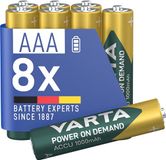 VARTA Batterijen AAA, oplaadbaar, verpakking van 8, 1000 mAh Ni-Mh