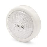 Velamp Druklicht: Druklicht, Rond, Wit, 3 LEDs. Op Batterijen