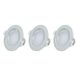 LED-spots, GEFOM LED-spots, geïntegreerd, IP20, 5 W, aluminiumkleuren, verstelbaar tot 25 ° hoek, 120 °, inbouwmaten: 70 mm, 4000 K, 3 stuks
