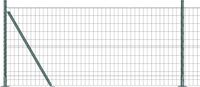 vidaXL Euro-hek met betonnen voetstuk 25 x 0,8 m PVC-coated staal mesh