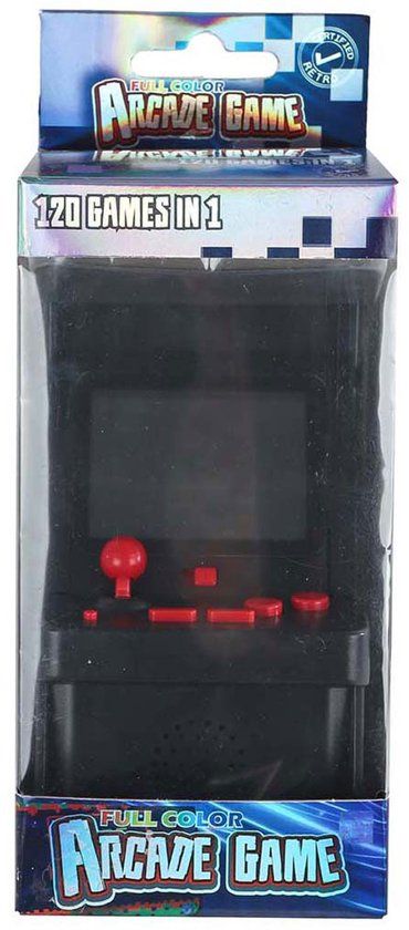 VAN MANEN Arcade Game kleurenscherm speelgoedconsole 120 spelletjes 13cm