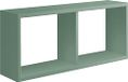 Homemania Morgana Wandrek voor woonkamer, slaapkamer, kantoor, MDF, groen, 70 x 30 x 15,5 cm