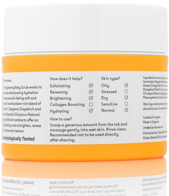 Q+A Vitamin C Body Scrub - 200 ml