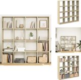 vidaXL Boekenkast Sonoma eiken 137,5x29x137,5 cm bewerkt hout