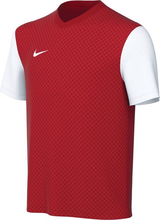 Nike Tiempo Premier Sportshirt Jongens - Maat XL - Rood/Wit