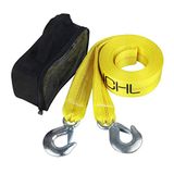 JCHL Nylon Sleepriem met Haken 2"x20' Auto Voertuig Heavy Duty Recovery Touw 20 Lbs Capaciteit Sleeptouw voor Auto Truck Jeep ATV SUV