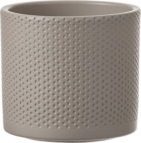 Mica Decorations Era Bloempot - H13 x Ø15 cm - Taupe