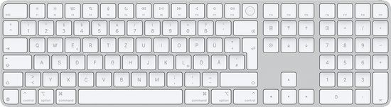 Apple Magic Keyboard Numeric with Touch ID QWERTZ White