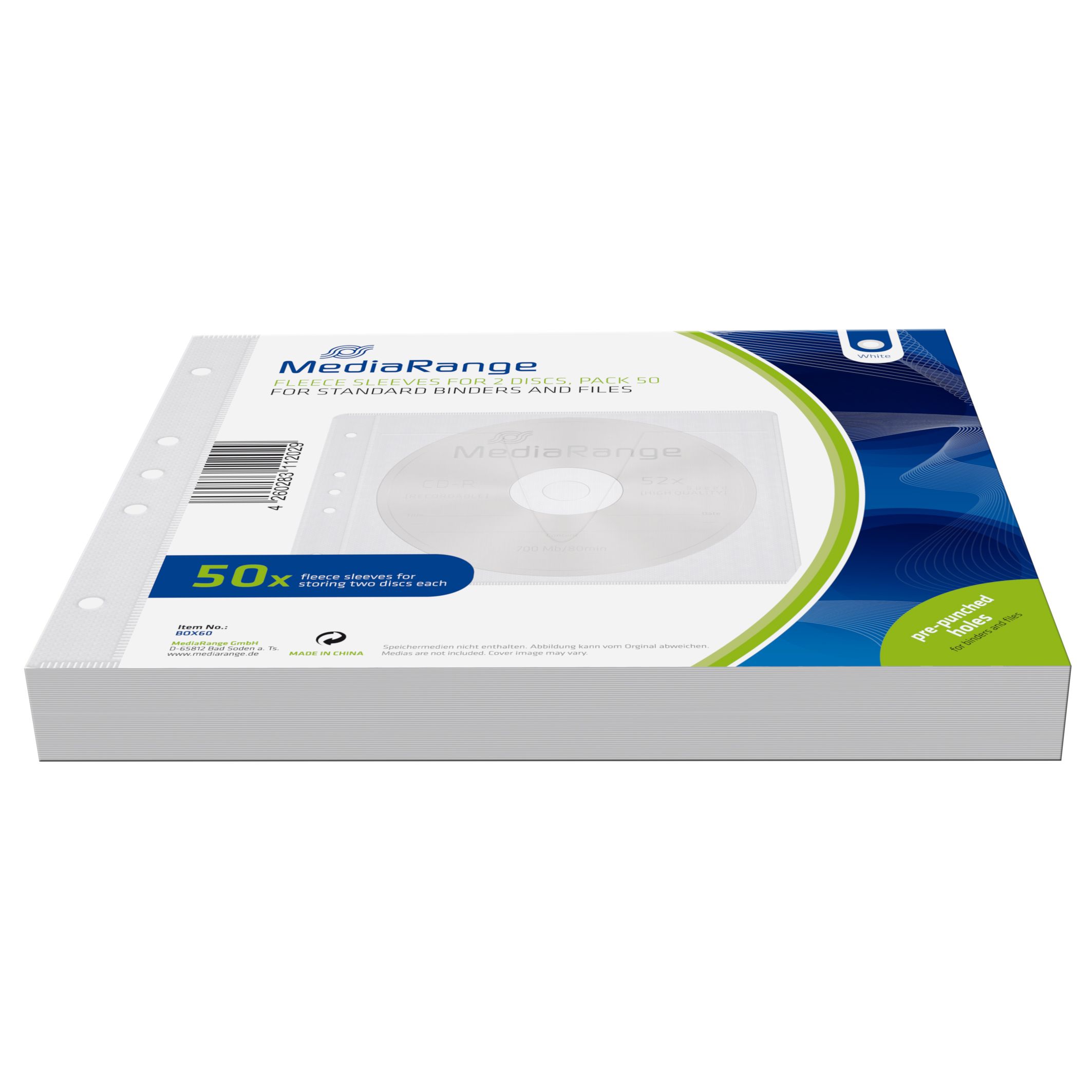 Opus BOX60 CD-doosjes - wit - 50 stuks