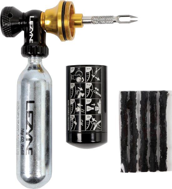 Lezyne Tubeless CO2 Blaster - Zwart/Goud