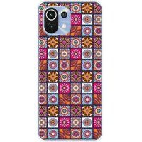 Xiaomi Mi 11 patchwork mandala bedrukt siliconen hoesje