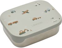 Liewood Arthur Lunchbox - Vehicles / Dove Blue Mix