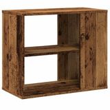 vidaXL Bijzetkast - 60x30x50 cm - Bewerkt hout - Oud houtkleurig