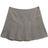Superdry Pinstripe Pleat Mini Skirt Grey Size 38