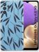 Samsung Galaxy A32 5G Coque TPU Feuilles Bleu