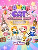 Kawaii Cat Coloring Book