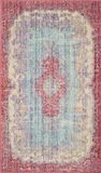 Safavieh Vloerkleed Rocklin Lichtblauw Katoen 91 x 152 cm