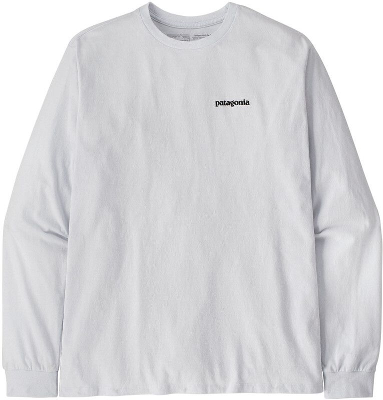 Patagonia P-6 Logo LS Verantwoordelijkheid Heren - Wit