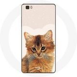 Maniacase Hoesje voor Huawei P8 Lite Somalische kat Race