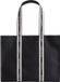 Ted Baker Shopper Schoudertas Georjey Branded Webbing Canvas Tote Black Zwart