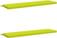 vidaXL - Coussin de banc - SOEST - 2 pièces - 100% Polyester - Vert vif