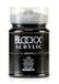 Blockx 65100BXC - Fijne Acrylverf Dekkend en Satijn - Rookzwart PBl 7 - Pot 500ml
