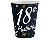 Ultiluxe B&C Happy Birthday 18 paper cups 6 pcs 200 ml