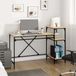 Maison Exclusive - Bureau avec étagères, chêne Sonoma, 135x50x90 cm, panneaux de particules