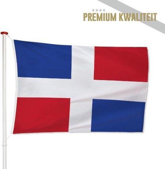 Dominicaanse Vlag Dominicaanse Republiek 100x150cm - Polyester - Geschikt voor boot