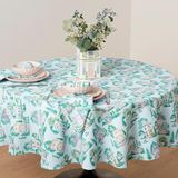 Lenox Spice Village Allover rimpelbestendig tafelkleed - 177,8 cm rond