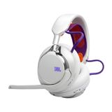 JBL Quantum 950 - Micro-casque sans fil supra-auriculaire - Réduction du bruit - 2,4 GHz et Bluetooth - Faible latence - 50 heures d'autonomie - Pour PC, PlayStation et ordinateur portable - Blanc