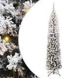 vidaXL Sapin de Noël artificiel Vert 240 cm PVC et Acier et Plastique