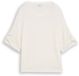 Tom Tailor - T-shirt met omgeslagen mouwen - Maat L - Whisper White