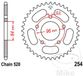 JT Sprockets JTR254.50 50T stalen achtertandwiel