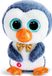 Nici Pluche Knuffel Pinguïn Sniffy - Wit/Blauw - 15 cm