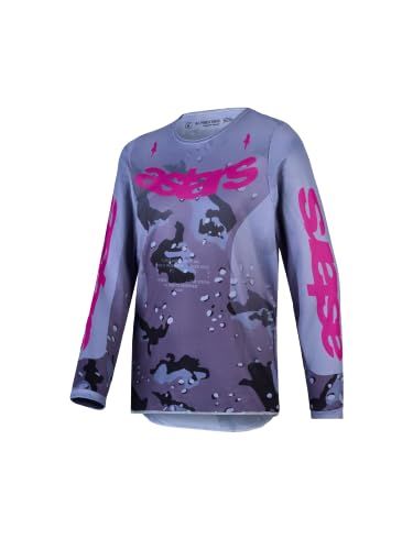 Alpinestars Fluid Lone Jeugd motocrosstrui - Grijs/paars - S