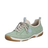 Rieker Dames Slippers Slip-On Casual Comfortabel Memory-Foam 55950-52 Green