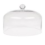 Olympia Glazen taartstolp, 285 (Ø) x 200(H)mm, helder glas met hoge helderheid, beschermt zelfgemaakte taarten, compatibel met CS013 basis (apart verkrijgbaar), CS014